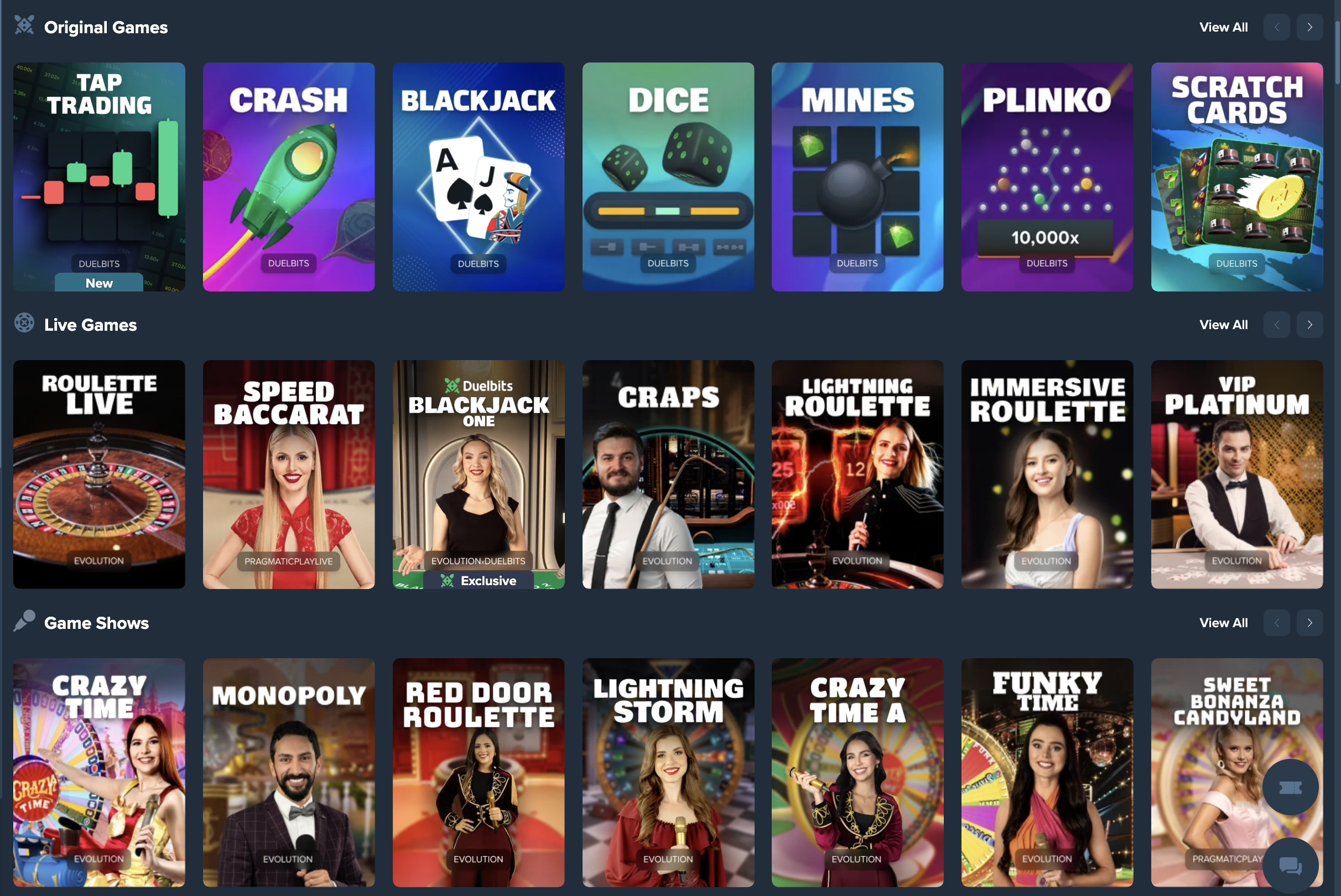popular slots duelbits